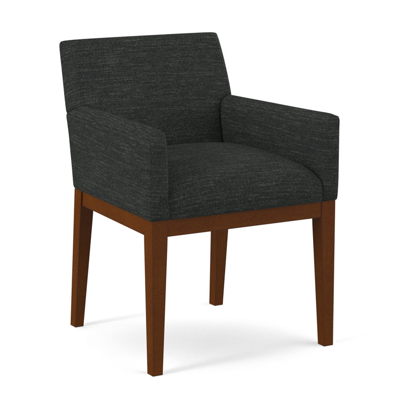 Upholstered Arm Chair, Evolution Smokey, English Saddle