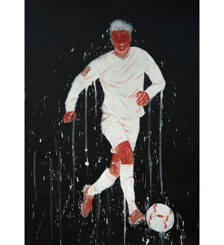«Soccer Player Man Cave», art sur toile pour la décoration intérieure