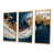 Toile avec cadre flottant or