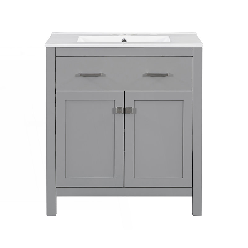Ensemble de meuble-lavabo Modern, Gris