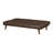 Upholstered Tufted Convertible Sofa Bed Dark Coffee