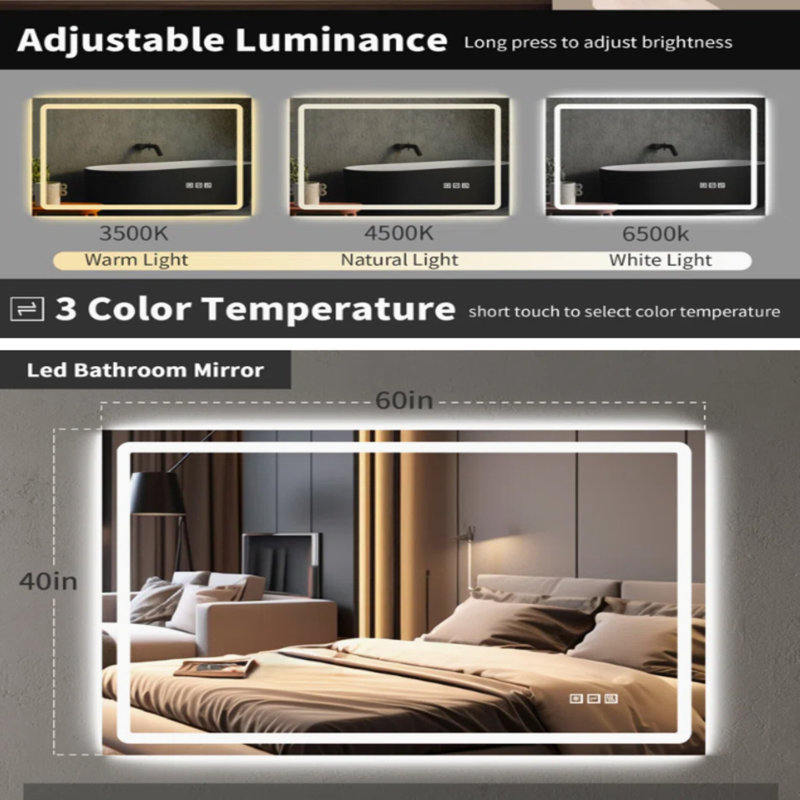 Miroir rectangulaire