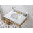 Copeland 30'' Single Bathroom Vanity with Carrara Marble Top-255434731-255426940