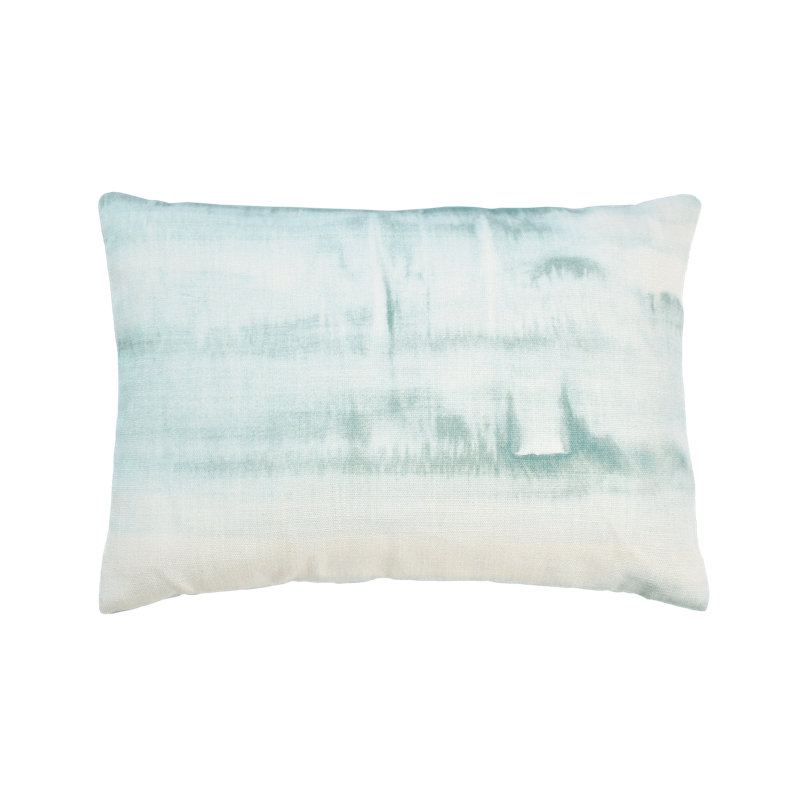 Coussin Ombre, Turquoise, 12 po x 18 po