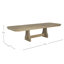 Maris Mahogany Rectangle Trestle Extension Dining Table - 78 In. W X 30 In. H