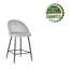 Upholstered Counter Stool with Metal Frame-388665814
