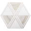 GeoMarble 14x16 Triangle Polished Marble Mosaic Tile
