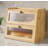 Double Layer Large Bamboo Bread Box For Kitchen Counter, Wooden Large Capacity Bread Storage Bin With Window Bread Holder (Brown)-111245695