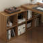 Bureau rectangulaire brun en bois massif-553442862