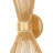 2 - Light Aged Gold Vintage Starburst Wall Sconce