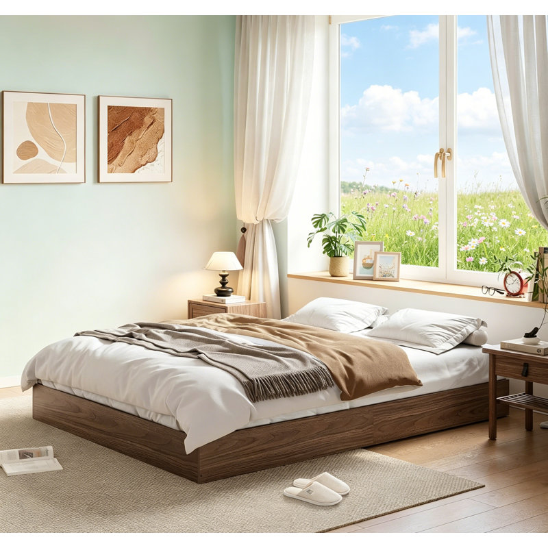 Lit plateforme Wood, Grand lit