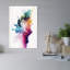 Vibrant Ink Burst Abstract Contemporary Modern Violet Wall Art Print 1 Piece Wrapped Canvas Wall Art-1809643076