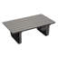 Table basse rectangulaire en aluminium et PEHD en osier-148341190