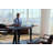 Sequel 20 Glass Top Metal Base Writing Desk-50653216-50653218