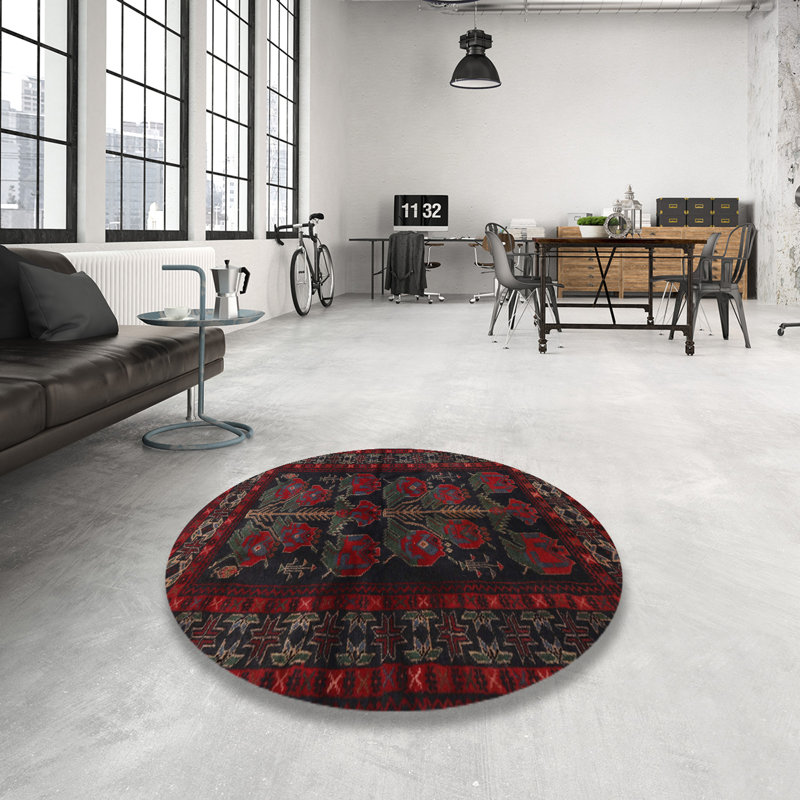 Southwestern Indoor Rug, Round 7'