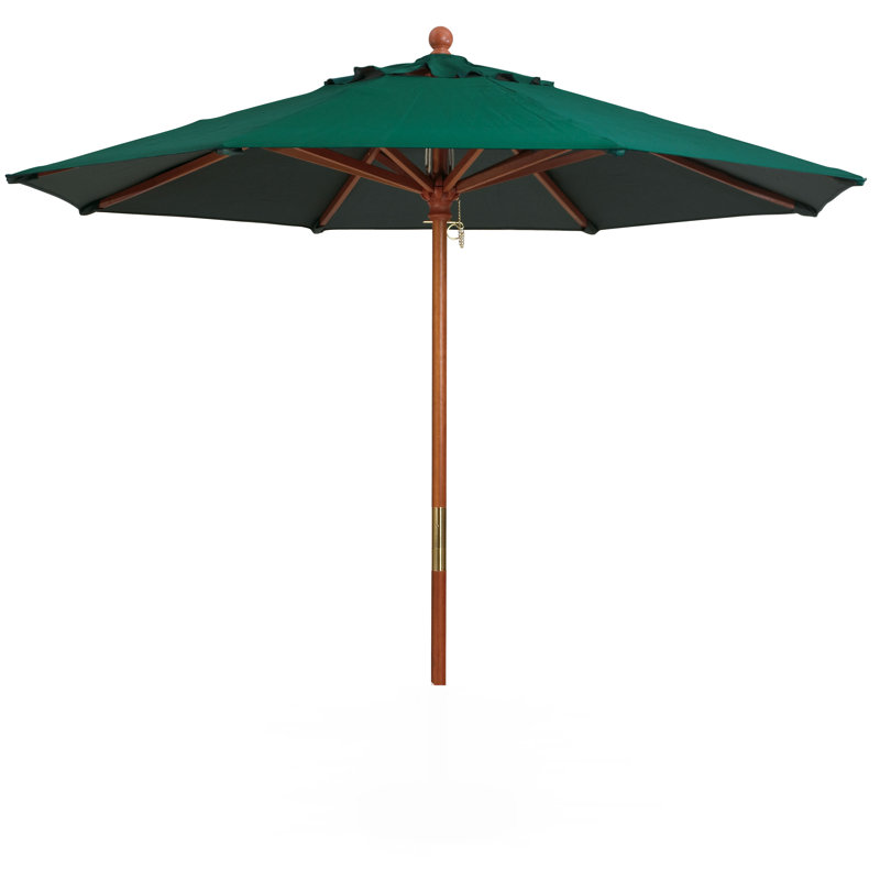 7' Market Umbrella, Forrest Green Velvet