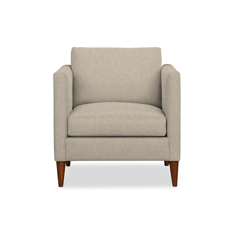 Fauteuil Clifford, Tissu bouclé gris Château Davis