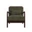Chaise Marina en olive Steno avec finition noyer-142324532