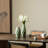 Modern Geometric Green Ceramic Table Vases