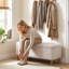 Polyester Upholstered Storage Bench-360598655