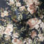 Édredon 8 pièces en coton bleu marine, motif floral, uni, taille vapeur, bleu marine, détails brodés, lavable à la machine-122456211