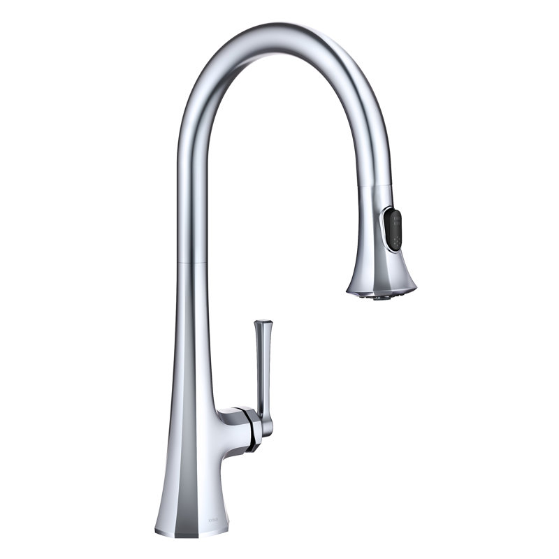 KRAUS Savan 2-Function Single Handle Pull Down Kitchen Faucet in Chrome, Chrome