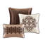 Ensemble de literie luxueux 7 pièces, polyester rouge élégant pour votre chambre à coucher
