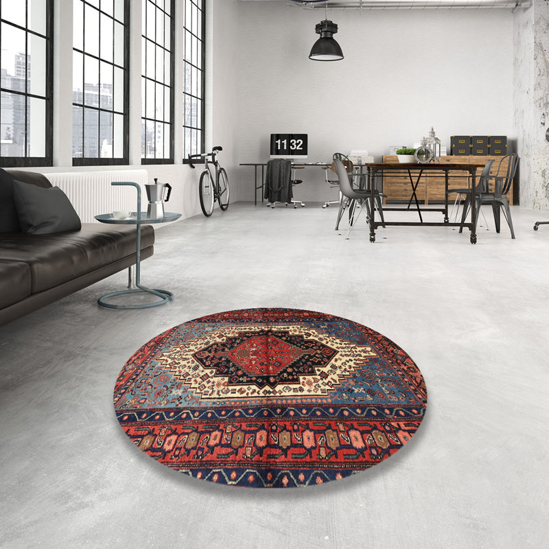 Southwestern Indoor Rug, Round 8'