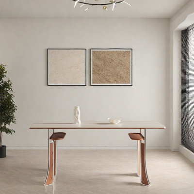 Table rectangulaire en acier inoxydable