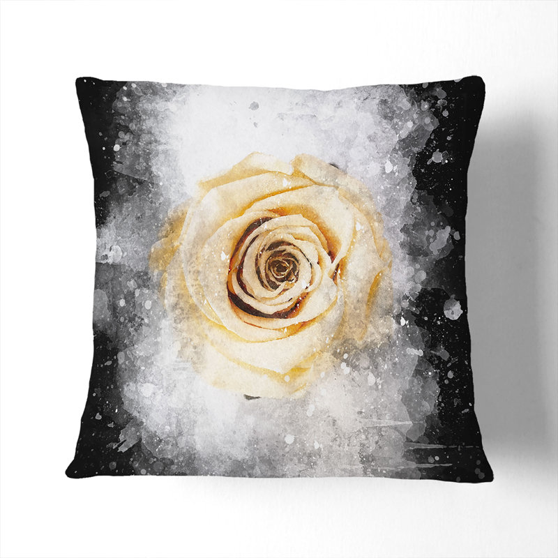 Square Cushion, 40cm H x 40cm W x 15cm D, Black