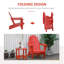Chaise Adirondack en bois massif Andrekia-204727075