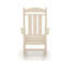 Chaise berçante de patio beige classique - Bois d'œuvre pour un porche de jardin extérieur