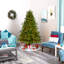 7' H Lighted Artificial Fir Christmas Tree