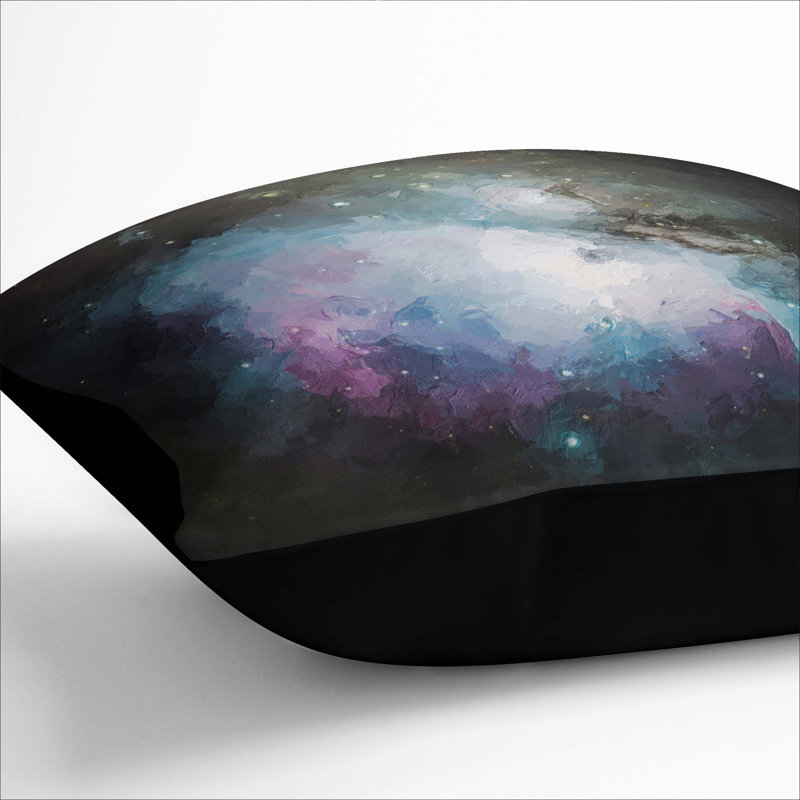 Universe Vol.56 Cushion with Filling, Black, 55cm H x 55cm W x 20cm D