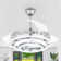 Brynnly 42" Retractable DC Motor Ceiling Fan with LED Lights, Remote 3-Colour 6-Speed