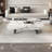 Modern simple square rock plate coffee table-102698678
