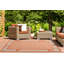 Tapis orange à motif géométrique Kazen-1140208275