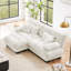 Canapé 2 places avec repose-pieds Chenille-1623384575-1630461308