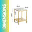 Nohl Mable 2 Tier Side Table End Sofa Accent Tables Gold Living Room Furniture