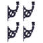 4.32" Hand Rail Bracket Wrought Iron