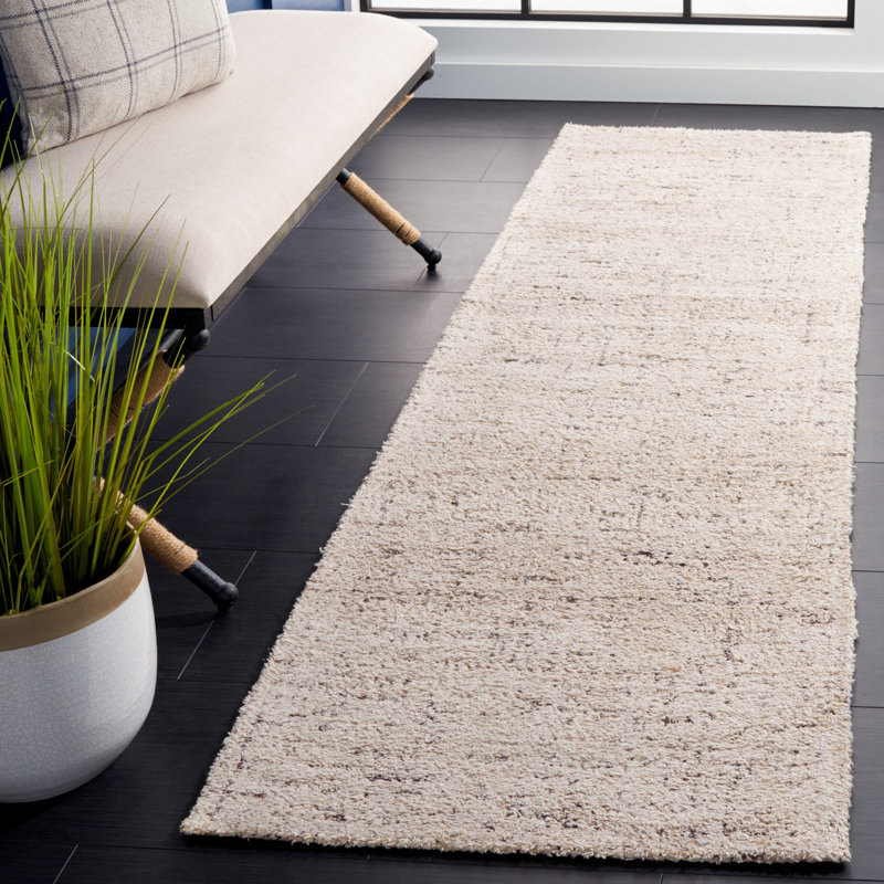 Tapis classique à motif abstrait tissé à la main, Tapis de couloir 2 pi 3 po x 8 pi