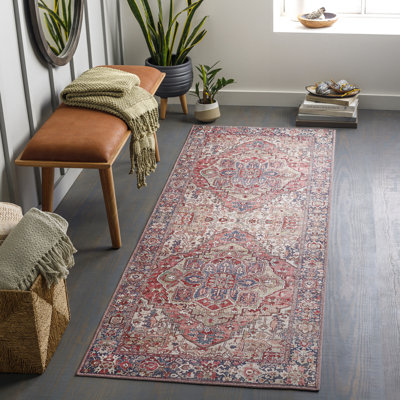 Albertson Machine Woven Oriental Area Rug