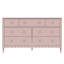 Commode 7 tiroirs Charlotte, rose fleur-1755963258