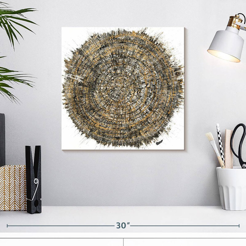 Mysterious Tree Ring, 16" H x 16" W