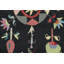 Rug & Kilim’S Suzani-Inspired Kilim, Vibrant Floral Medallions Over Black