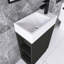 Ensemble de meuble-lavabo autoportant 18,6 po avec plateau en céramique 18,6 po-985674381