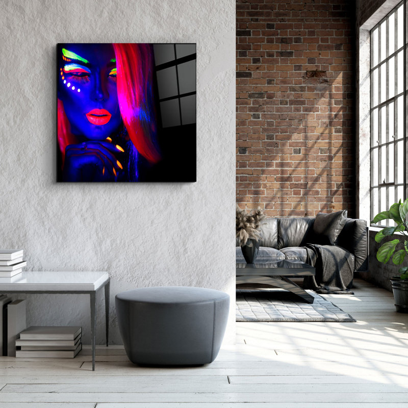 Stunning Decorative Tempered Glass Painting, 19.7 x 19.7 Inches | 100% Tempered Glass, Thickness: 0.16 Inches | UV Printing for Vibrant Colors | Perfect for Home Décor, Living Room or Office Wall Art