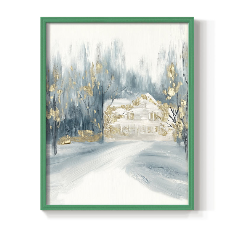 «Christmas Holiday», reproduction d'art encadrée CDLIX, Vert, H 15 po x l 12 po