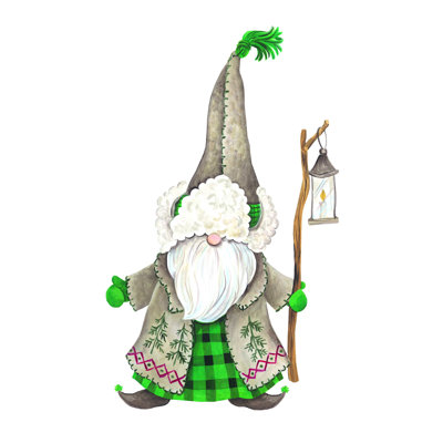 «Old World Gnome» par Diane Kater - reproduction d'art sur toile tendue