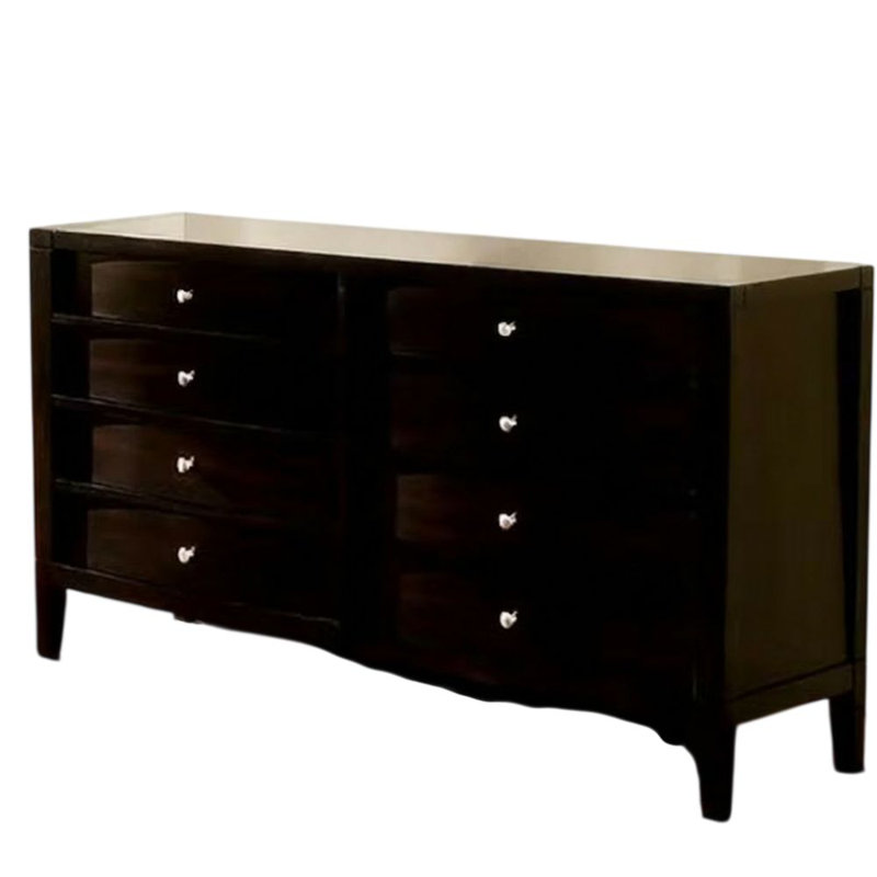 Blair espresso 8 tiroirs 64 po Commode large